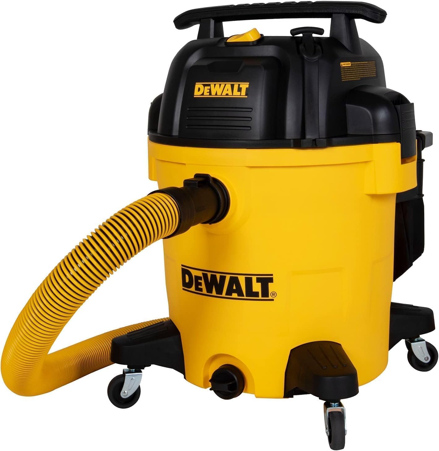DEWALT 12 Gallon STEALTHSONIC Ultra Quiet Poly Wet Dry Vacuum, DXV12P-QTA Powerful Suction Noise Reduction Vac, 5.5 Peak HP Shop Vacuum for Jobsite/Workshop, Reduce Motor Noise