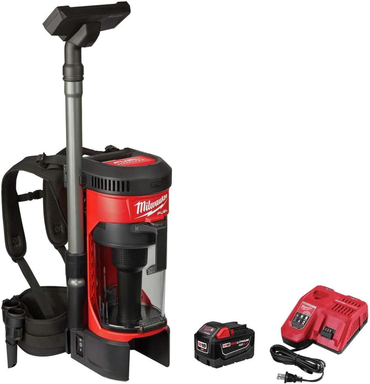 Milwaukee M18 Fuel 3-in-1 Lightweight Backpack, Red Black
