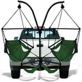 Trailer Hitch Stand and 2 Green Chairs Combo - Aluminum Dowels