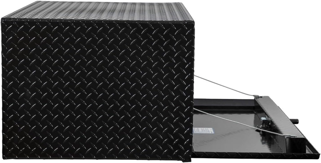 Buyers Products 1725120 Black Diamond Tread Aluminum Underbody Truck Tool Box, 18 x 24 x 48 Inch, Made In The USA, Truck Box For Storage & Organization, Durable Job Box for Truck