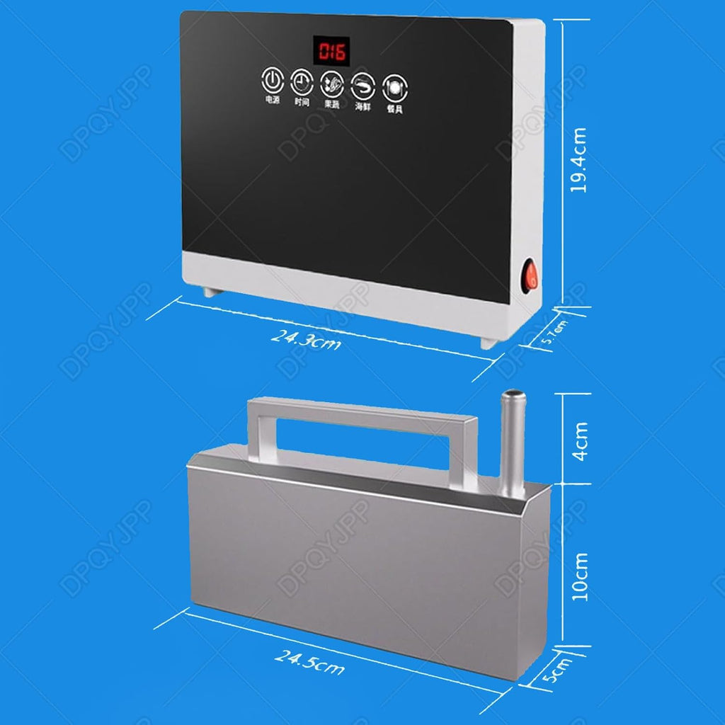 Ultrasonic Dishwasher in Sink, 380W Electric Sink Dish Washing Machine Cleaner with Touch Control, Multifunctional Fruit Vegetables Sink Dishwasher, Installation-Free