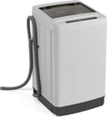Giantex Portable Washing Machine, 1.5 cu.ft Compact Washer with Drain Pump, LED Display, 8 Programs, 10 Water Levels, Child Lock, 11 LBS Clothes Capacity for Apartment, Home, Dorms, RV (Gray & Black)
