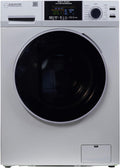 Equator 24' Original 110V Ventless Compact Combo Washer Dryer 1.6 cu.ft./15 lbs FULLY BUILT-IN 1400 rpm in Silver