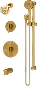 Symmons Dia HydroMersion Double Handle Shower Trim Kit with Hand Spray and Tub Spout