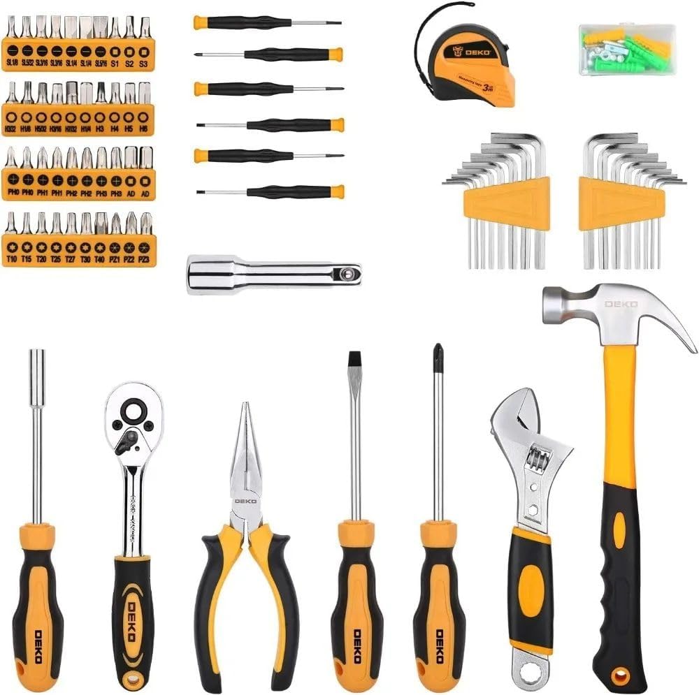 Fit for DEKOPRO 158 Piece Tool Set-General Household Hand Tool Kit,Auto Repair Tool Set, with Plastic Toolbox Storage Case