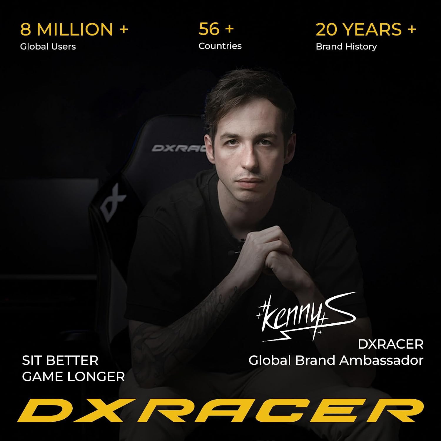DXRacer Craft XL Video Gaming Chair for Adults, Ergonomic Office Reclining Computer Gamer Chair with Magnetic Head Pillow and Lumbar Support (EPU Leatherette, Bananya Cat)