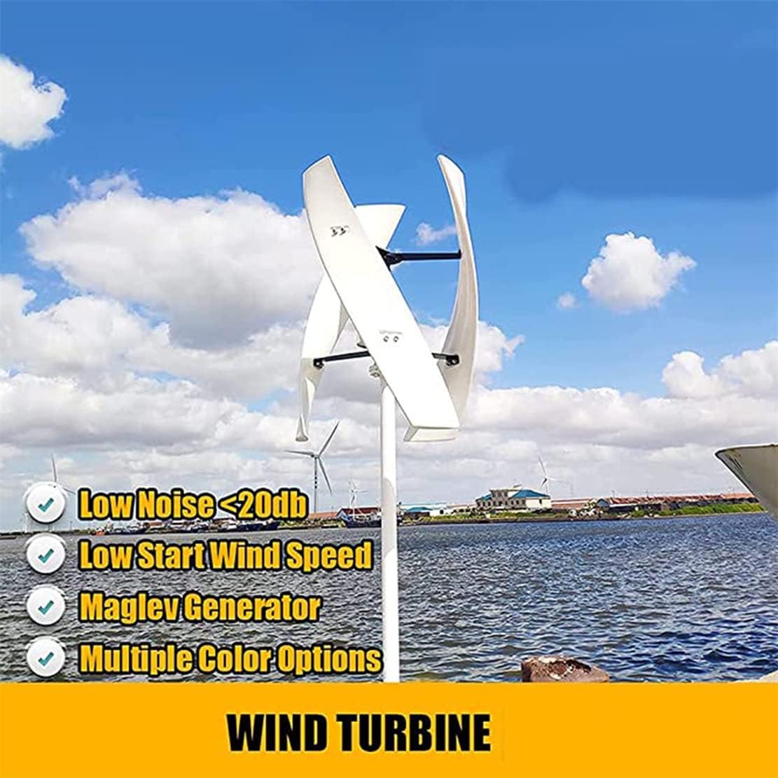 3 Blade Vertical Wind Generator 3000W/5000W 12V/24V/48V Wind Power Turbines Generator, Magnetic Floating Axle Wind Generator for Family Home,3000W-12V