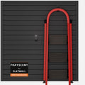 FRAYSCENT Slat Wall Paneling Garage Slat Wall Storage Systems Slatwall Panels Power Tool Organizer Wall Mount, PVC Garage Storage & Organization Products Slate Board (Black, 4ft x 4ft)