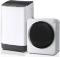 2.0Cu.Ft Full-Automatic Washing Machine & 1.6Cu.Ft Compact Dryer Combo Set, 10 Washing Programs & 5 Drying Modes, Compact Washer and Dryer for Apartment, Bathroom, Home, RV-Camping