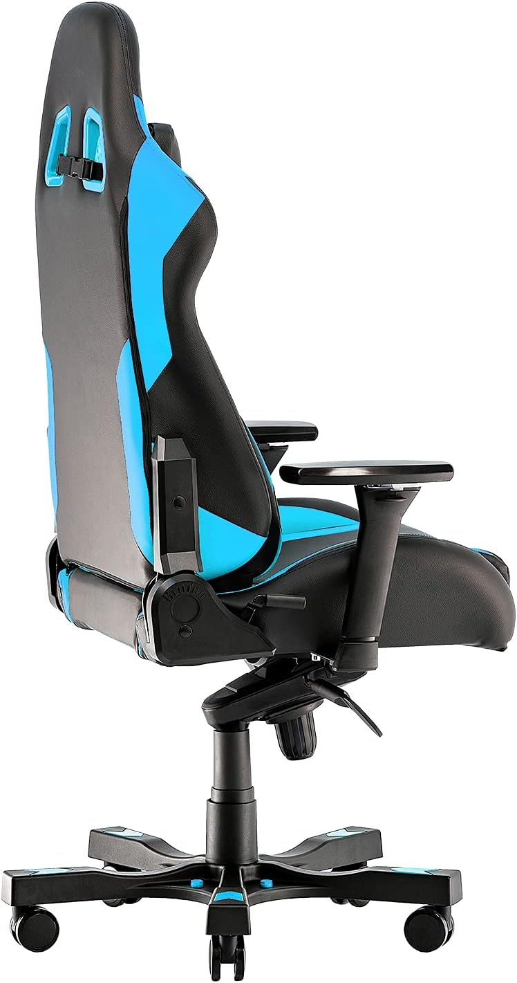Clutch Chairz - Ergonomic Gaming Chair, Video Game Chairs, Office Chair, High Chair and Lumbar Pillow for Computer Desk - Black/Blue - Throttle Series