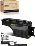 YHTAUTO Truck Bed Storage Tool box Lockable Compatible with 2015-2026 Ford F-150, Without Bed Rail Storage, Passenger Side, Swing Waterproof Wheel Well Toolbox
