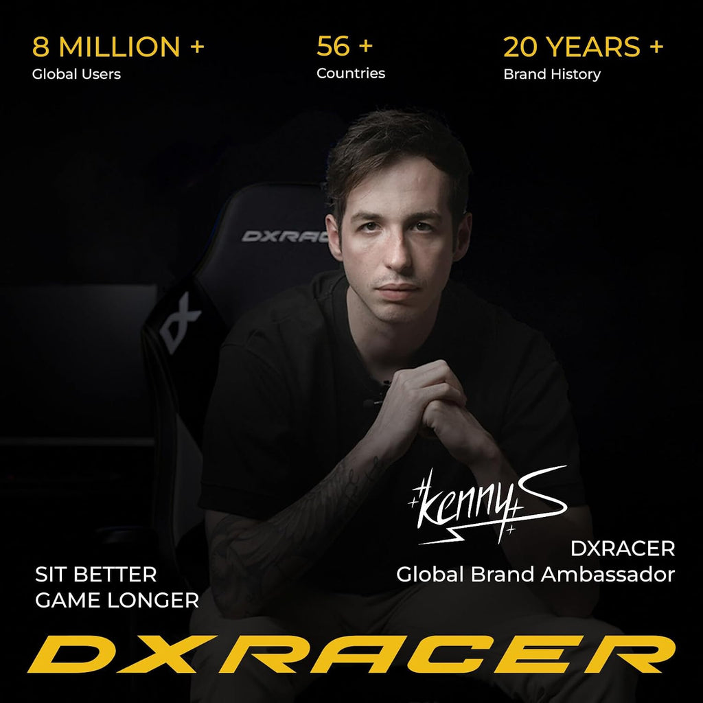 DXRacer Master XL Video Gaming Chairs for Adults, Ergonomic Reclining Computer Gaming Chair, Racing Style Height Adjustable (EPU Leatherette, Black Red Line)