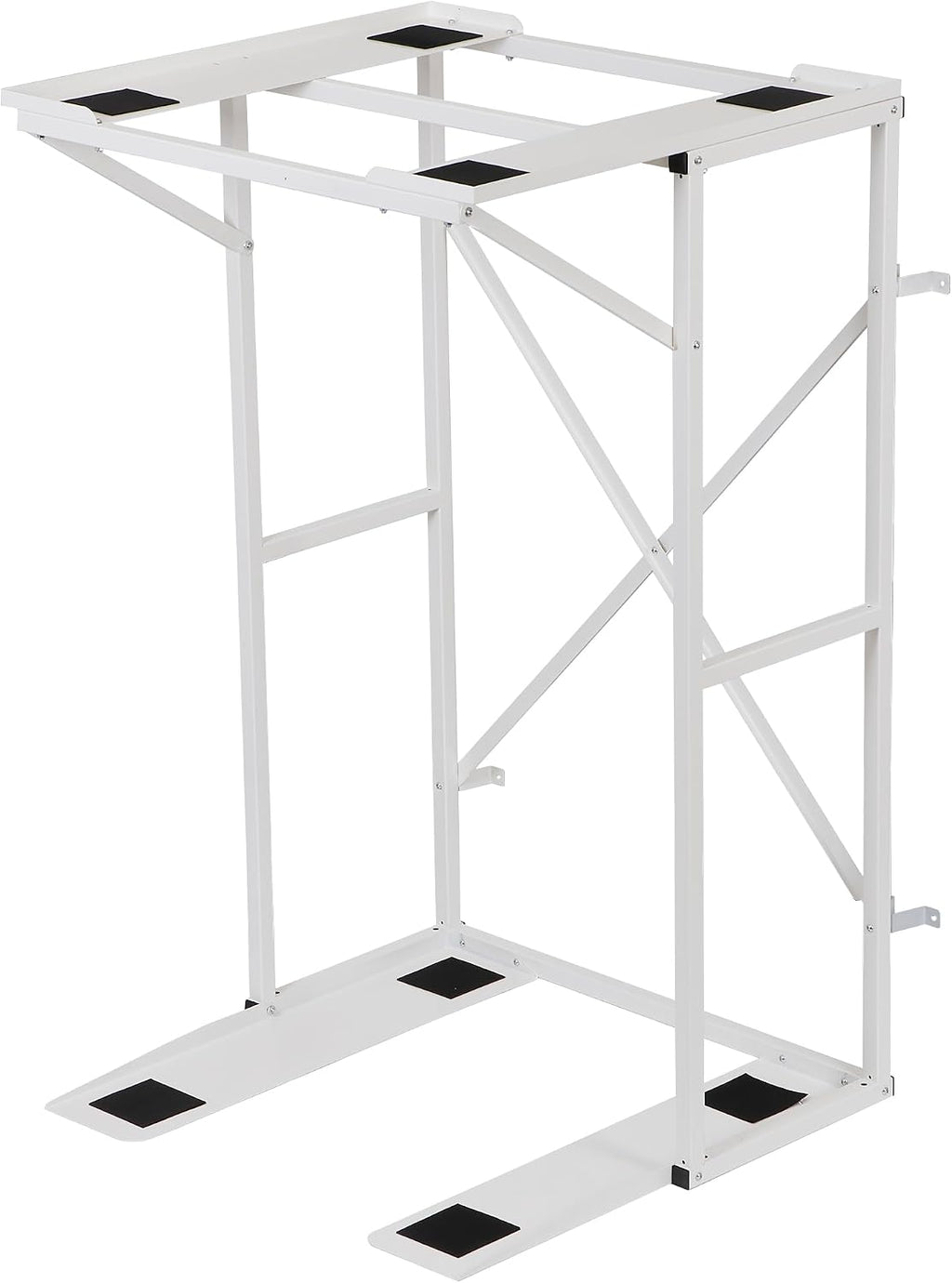 Universal Washer Dryer Stacking Rack Stand Heavy-Duty Carbon Steel, Premium Washer Dryer Stand Compatible with Most Brands and Models