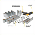 DEWALT 20V MAX Cordless Drill / Driver Kit, 1/2-Inch with Mechanics Tool Set, 84-Piece (DCD771C2 & DWMT81531)