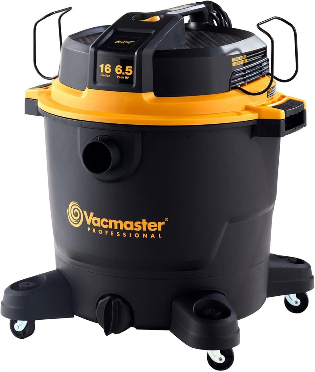 Vacmaster Professional - Wet/Dry Vac, 16 Gallon, Beast Series, 6.5 HP 2-1/2' Hose (VJH1612PF0201), Black