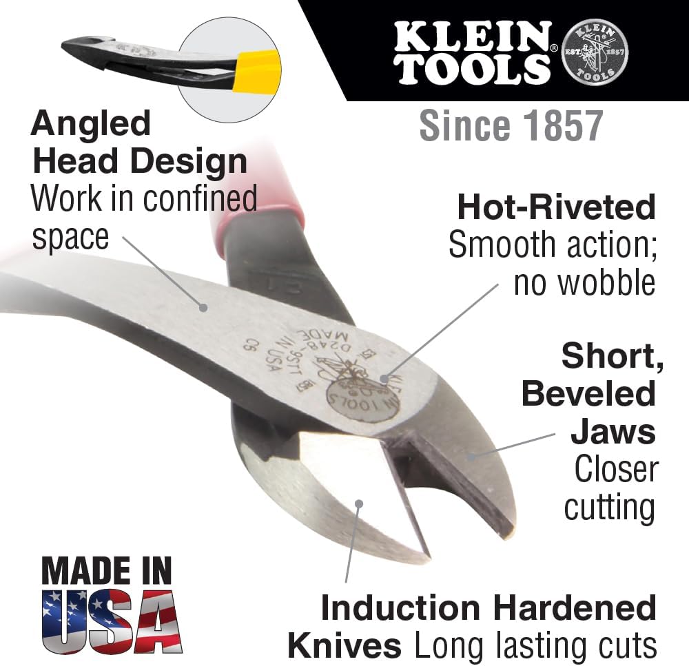Klein Tools 80080 6-Piece Hand Tool Kit with 2 Screwdrivers, 3 Pliers, Wire Stripper and Cutter and Klein Tools 5225 48-Inch Waist Electrician Tool Belt