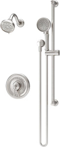 Symmons Braston HydroMersion Single Handle Shower Faucet Trim Kit with Hand Spray in Satin Nickel - 1.5 GPM (Valve not Included) - S5898STN15TRM