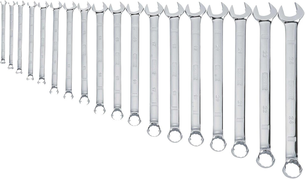 DEWALT Combination Wrench Set, MM, 18 Piece (DWMT19237)