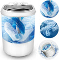 Portable Mini Washing Machine,Semi-Automatic,Three functions of washing shoes washing Clothes Spin-Dry,9.9 lbs Capacity