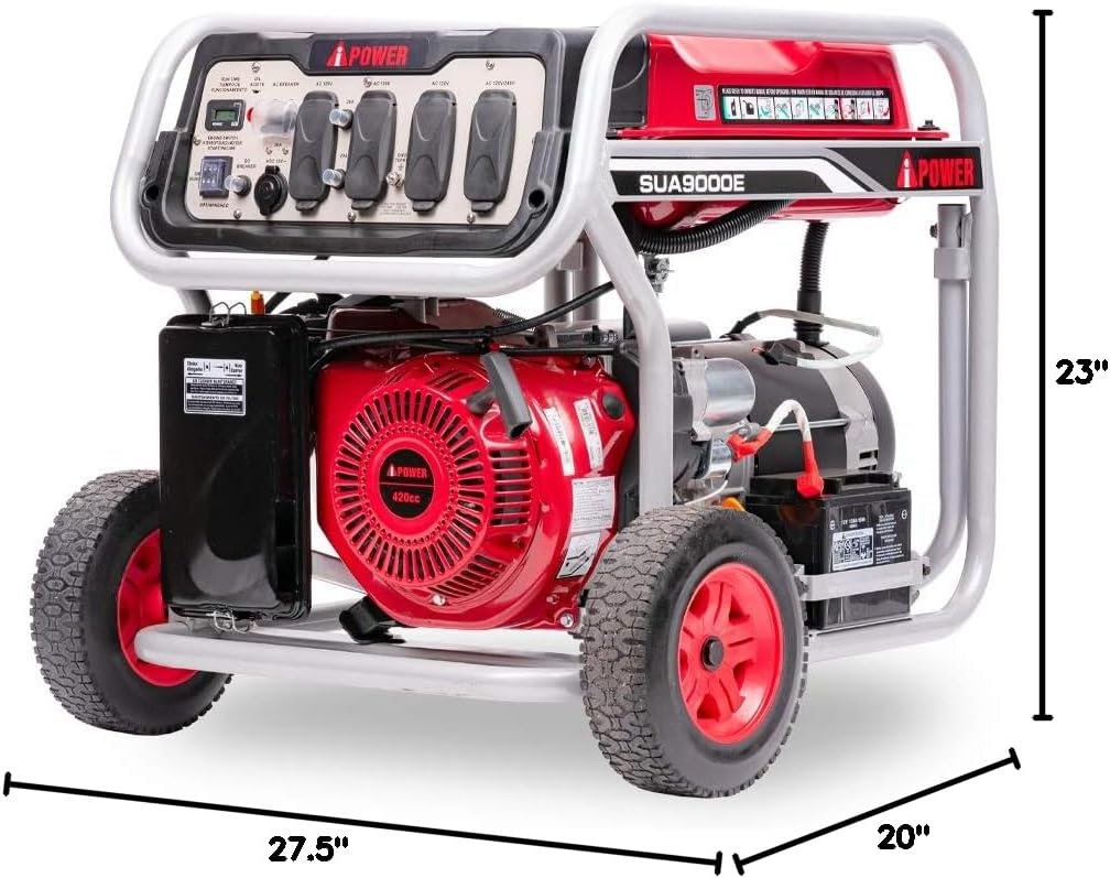 A-iPower 9,000-Watt Gasoline Powered Electric Start Generator