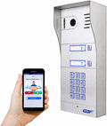 GBF Smart Full IP Video Door Station/Smart Video Intercom System for 2 Unit Apartment (GBF-PL963PM2U-POE)- 1080P Camera, Built in POE, Control Two Locks remotely