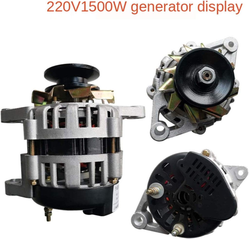 220V 110V High Power Small Generator 1500W Household Permanent Magnet Brushless Constant Voltage Copper Core (Color : 110V)