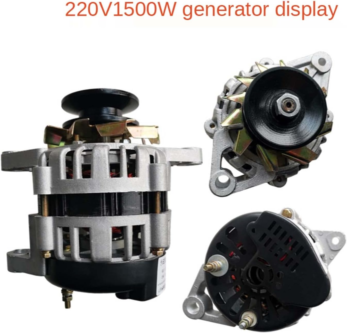 220V 110V High Power Small Generator 1500W Household Permanent Magnet Brushless Constant Voltage Copper Core (Color : 110V)
