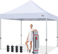 MASTERCANOPY Pop Up Canopy Tent Commercial Grade 10x10 Instant Shelter (White)