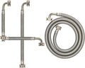 （40 Pack）PLUMBINGMASTER 5Ft Washing Machine Hoses, Washer Hoses with 90 Degree Elbows Universal Stainless Steel Washing Machine Supply Lines Braided Washer Hoses for Washing Machine 20 Pairs