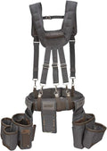 Estwing 13-Pocket Framer's Tool Rig, Durable Construction, Cooling Mesh-Padded Suspenders, Adjustable Padded Belt, Plentiful Storage