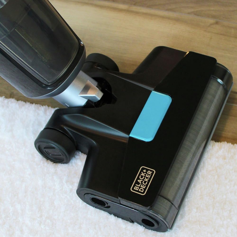 BLACK+DECKER Cordless Wet Dry Vacuum Cleaner and Mop, Vacuum & Wash Duo with Self-Cleaning, Edge Cleaning and Digital Display, Space-Saving Design, One-Step All in One for Hard Floors & Area Rugs