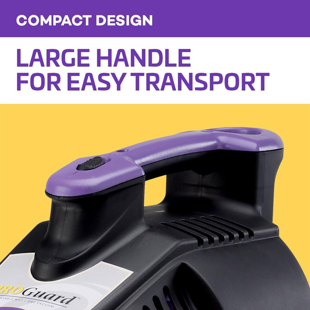 ProTeam Wet Dry Vacuums, ProGuard 4 Portable, 4-Gallon Wet Dry Vacuum Cleaner with Tool Kit