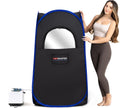 TopMaster Foldable Steam Sauna, Portable Steam Sauna for Home, Sauna Tent, Sauna Box Portable, Indoor Portable Sauna with Foldable Chair, Remote Controller - 3L 1100W Steam Generator Black