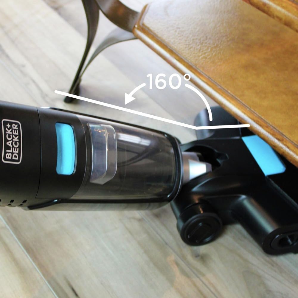 BLACK+DECKER Cordless Wet Dry Vacuum Cleaner and Mop, Vacuum & Wash Duo with Self-Cleaning, Edge Cleaning and Digital Display, Space-Saving Design, One-Step All in One for Hard Floors & Area Rugs