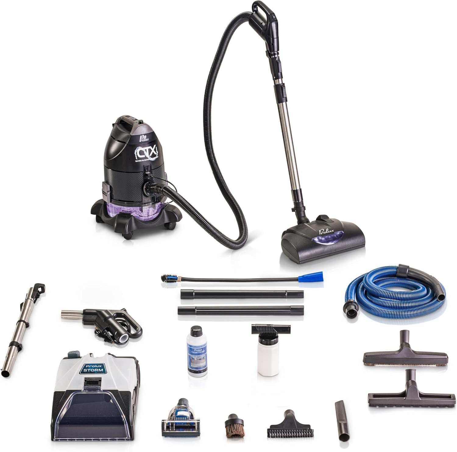 Prolux CTX Water Filtration Vacuum with Carpet Shampooer & Tile Scrubber The Ultimate All-in-One Deep Cleaning Machine
