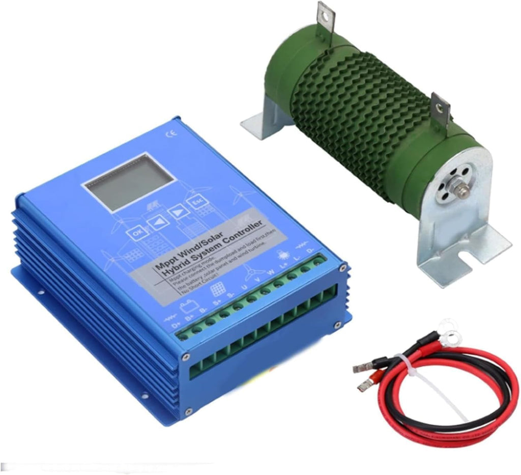 3000W Wind Solar Hybrid System MPPT Charge Controller with Dump Load Wind Turbine Generator Solar Panel Auto Regulator