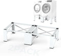 28' Washer and Dryer Pedestals Set of 2 ,Laundry Pedestal for Washer and Dryer , Alloy Steel Washing Machine Stand Raiser, Washer and Dryer Stand 12.6'' Height White