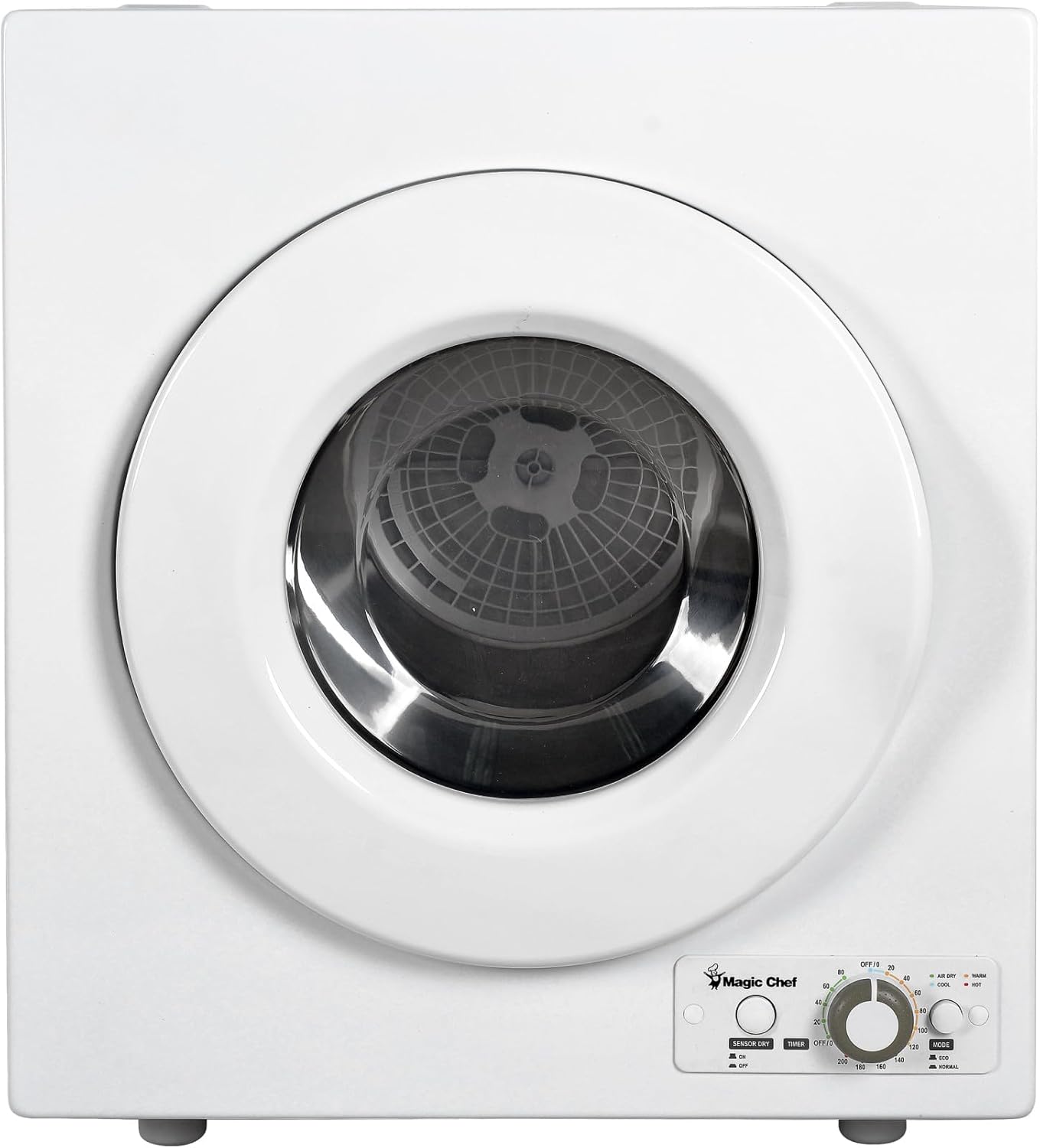 2.6 cu. ft. White Compact Electric Dryer