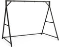 VINGLI Upgraded 7 FT Rattan Porch Swing Frame, Heavy Duty 1200 LBS Weight Capacity Swing Stand for Outdoors, Black