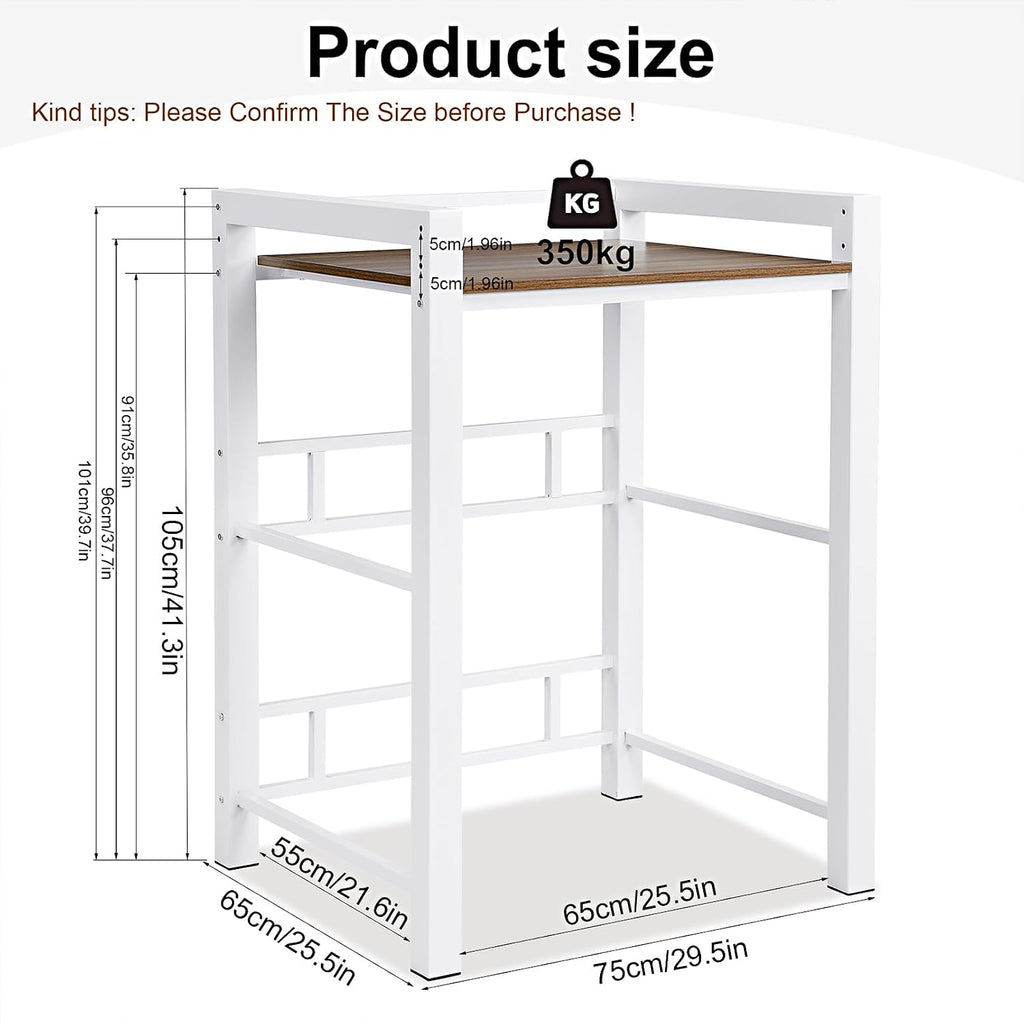 Washer Dryer Stacking Rack, 771lbs Capacity Heavy Duty Washer and Dryer Stacking Stand, 3 Adjustable Height Washing Machine Shelf forLaundry Rooms Bathrooms Balconies (White)