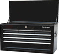Workington Portable Metal Tool Chest with 6 Drawers, 24' 6-Drawer Tool Chest Cabinet with Ball Bearing Drawer Slides, Steel Tool Storage Box Organizer 4005 Black