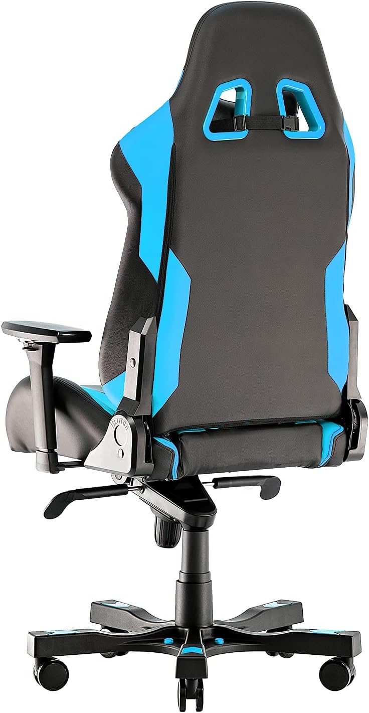 Clutch Chairz - Ergonomic Gaming Chair, Video Game Chairs, Office Chair, High Chair and Lumbar Pillow for Computer Desk - Black/Blue - Throttle Series