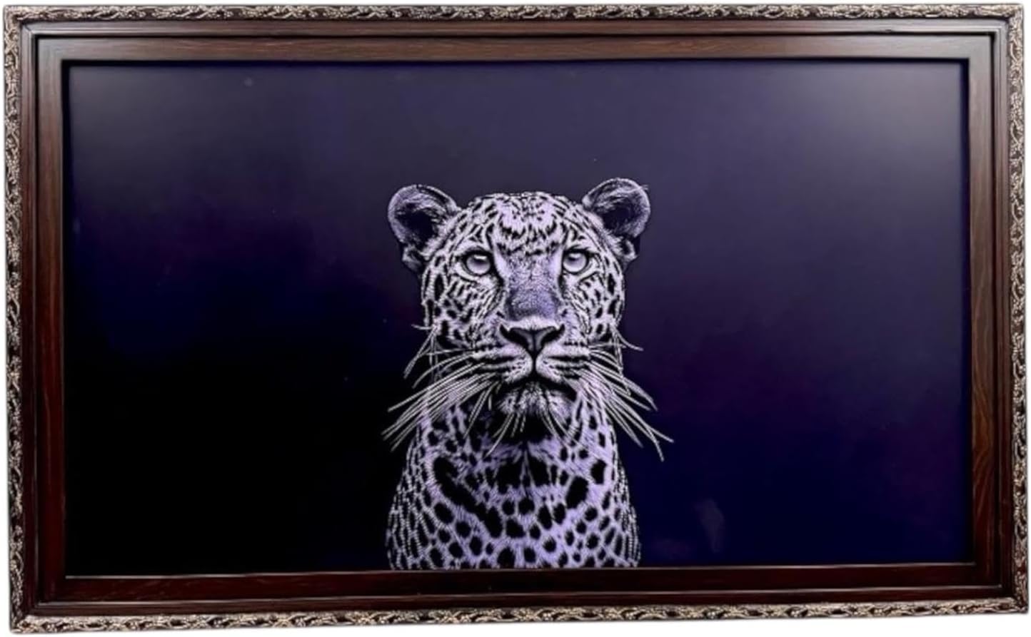 32, 43, 50 and 55 inch handmade ornate wood TV Frame for Samsung The Frame TV and Pro Tv. Dark Walnut with Gold trim. (2021-2025 models) (50 INCH)