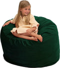 ULTIMATE SACK 3000 3-Foot Bean Bag Chair, Hunter Suede Cover – Oversized Foam Lounger, Floor Seat, Small Sofa, or Couch Bed for Living Area, Gaming Room, or Reading Lounge
