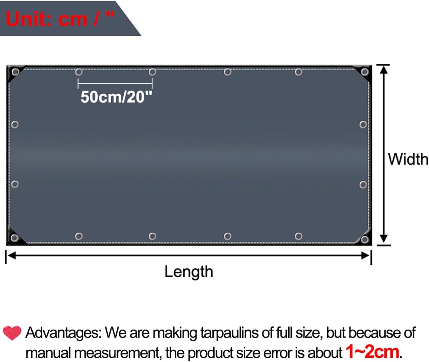Transparent Tarpaulin 0.32mm, Clear Tarpaulin with Eyelets Waterproof Heavy Duty Reinforced Clear Plastic Tarp Sheet Pergola Covers, 450g/m² PVC Clear Tarps Windproof for Garden Gazebo(8.5x15ft)
