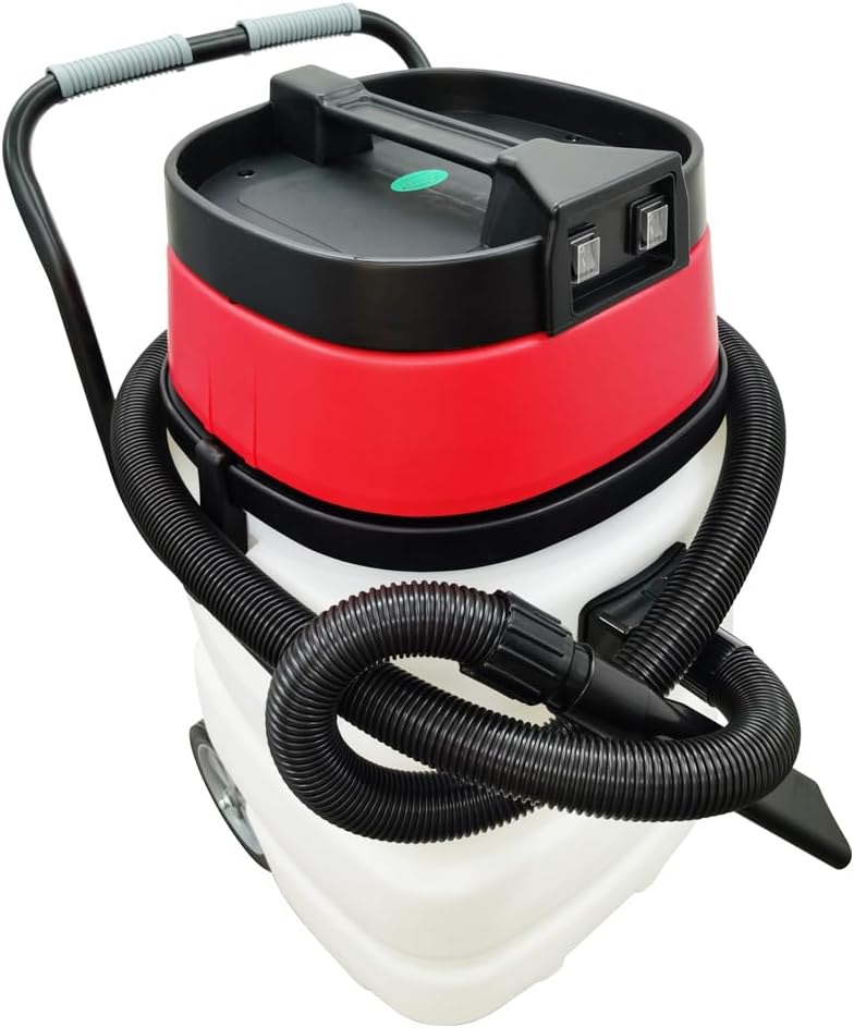 Industrial Wet/Dry Vacuum Cleaner 24 Gallon Commercial Water Suction Machine Vacuum Suction 2-Motors 110V