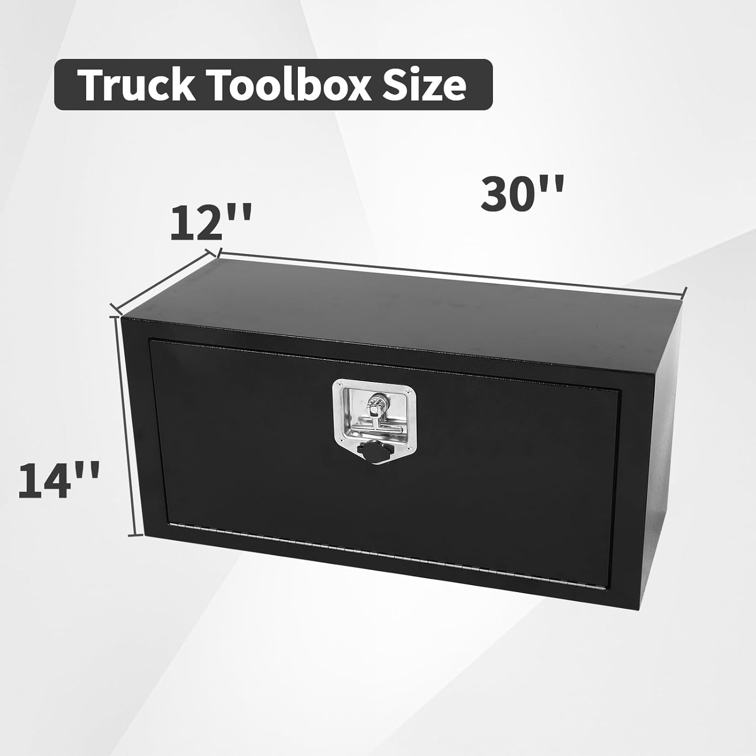30 Inch Underbody Tool Box,Heavy Duty Underbody Truck Tool Box w/T-Handle Latch and keys for Pickup Truck,Utility Tractor,RV,Waterproof Tool Chest For Storage & Organization-30 × 12 × 14 inch