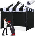 ABCCANOPY Premium Canopy Tent Commercial Instant Shade 10x10 Premium-Series, Stripe Black