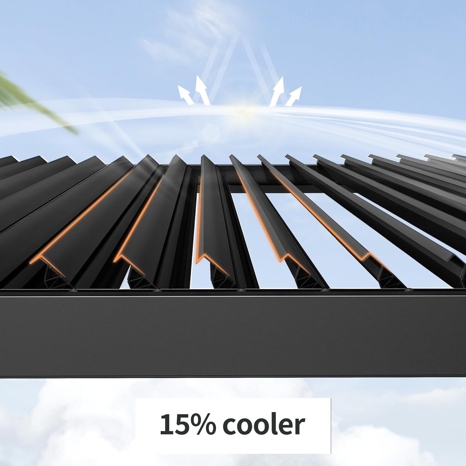 10' × 20' Louvered Pergola, Outdoor Aluminium Canopy with Adjustable Roof Curtains and Netting for Patio, Deck, Garden, Yard, Beach. (Black)