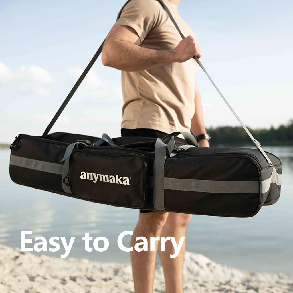 anymaka Set Up in 3 Seconds Adjustable Portable Aluminum Alloy Hammock Stand for Outside with Chair Mode & Lounge Mode up to 105''